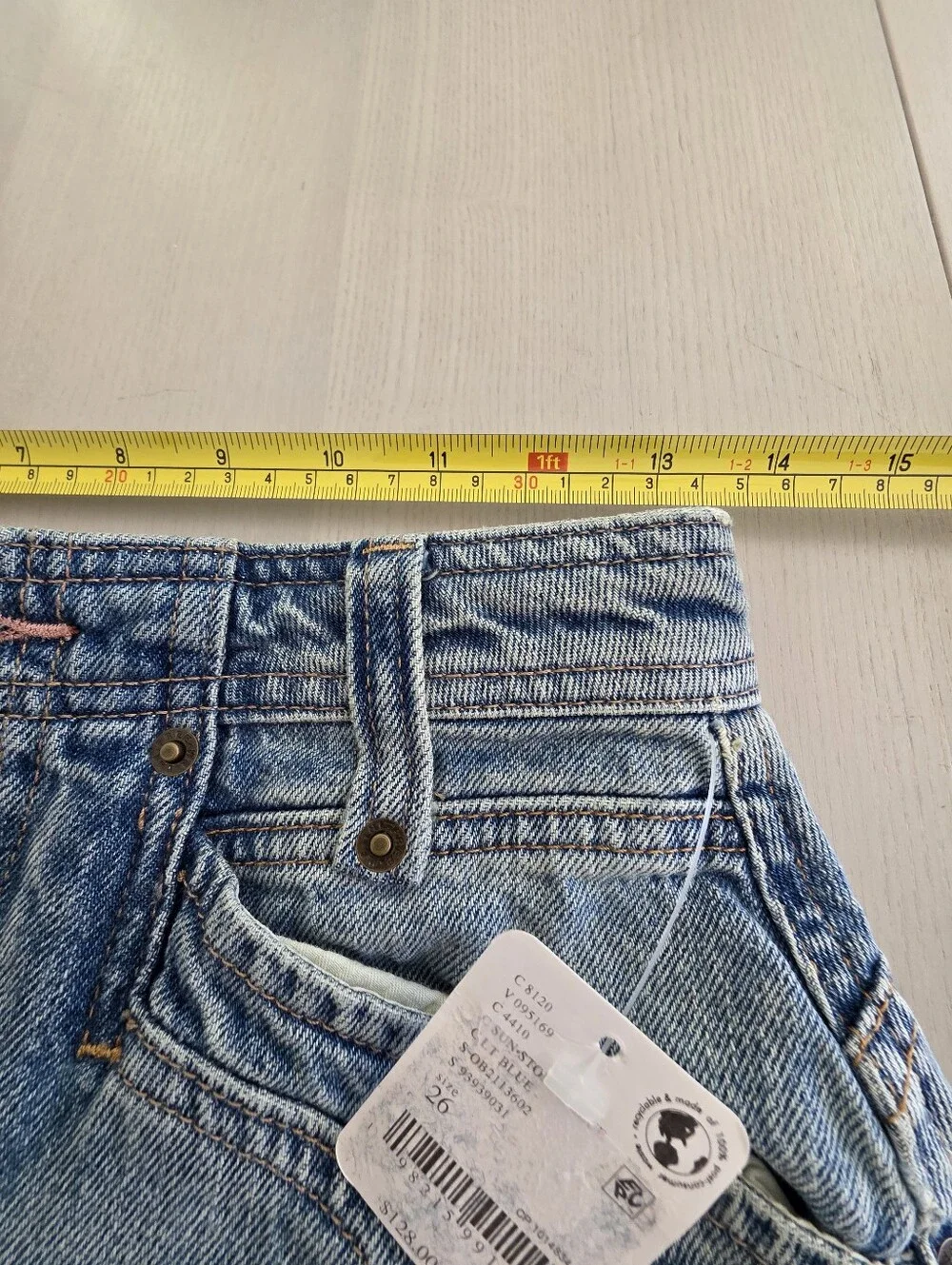 Free People We The Free Suzy Denim midi skirt Sz 26 $128